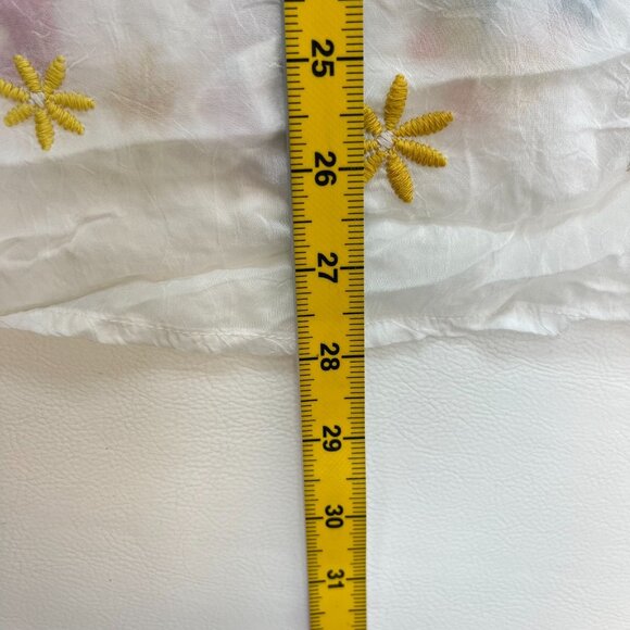 NWOT Johnny Was Texa Embroidered Floral Top Button-Down Tunic Shirt Blouse Sz S - Picture 14 of 15